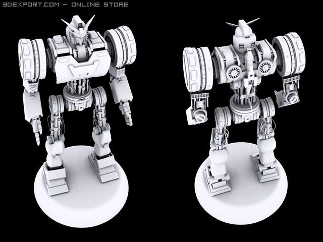 damnmecha 3D Model .c4d .max .obj .3ds .fbx .stl .blend 