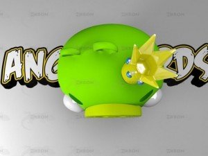 king pig - angry birds Modèle 3D