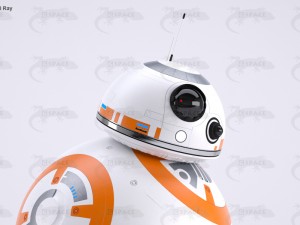 bb-8 star wars droid rigged 3Dモデル