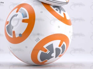 bb-8 star wars droid rigged 3D Model