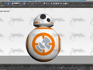 bb-8 star wars droid rigged 3Dモデル
