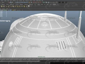 bb-8 star wars droid rigged 3D Model