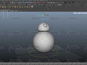bb-8 star wars droid rigged 3Dモデル