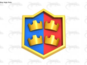 clash royal team battle Modello 3D