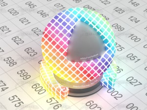 bulb mosaic colorful light CG テクスチャ
