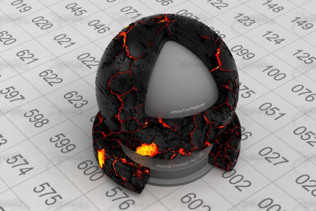 volcanic lava CG Textures .c4d .max .obj .3ds .fbx .stl .blend 