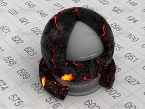 vulkanische lava CG Texturen