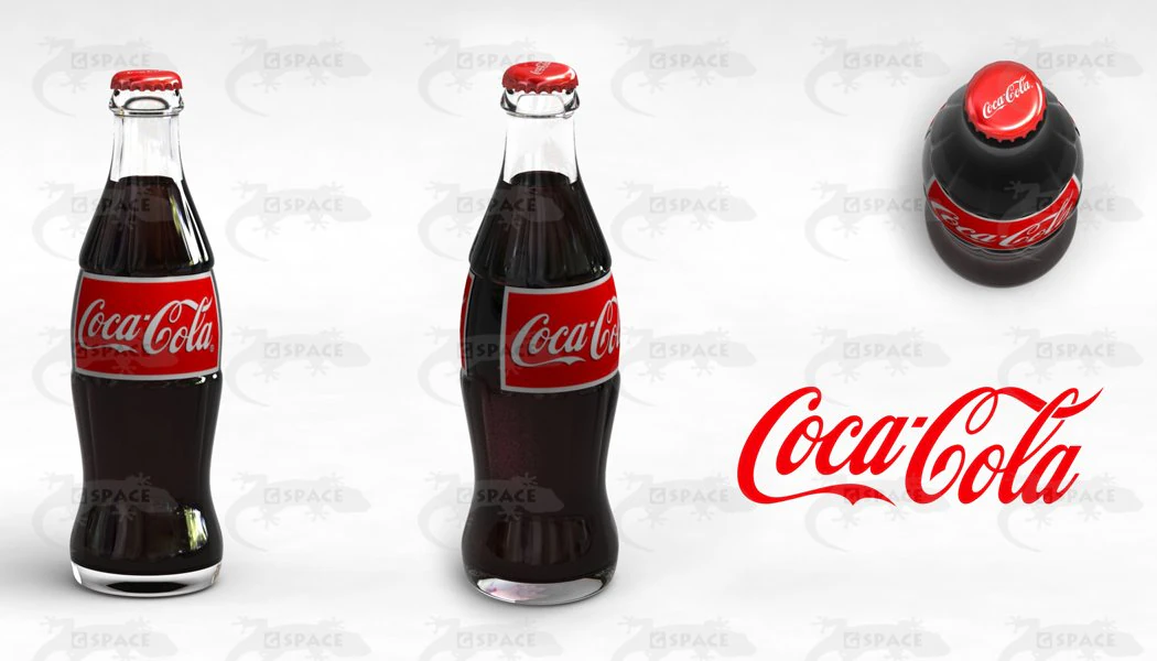 coca cola bottle 192ml 3D Model .c4d .max .obj .3ds .fbx .stl .blend 
