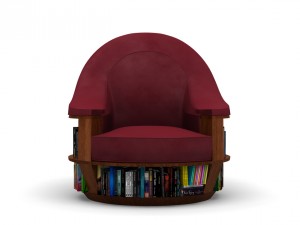 armchair bookcase Model 3D