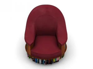 armchair bookcase 3D Model