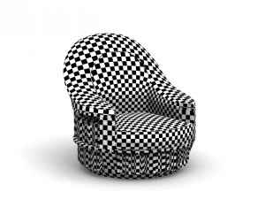 armchair bookcase 3D Model