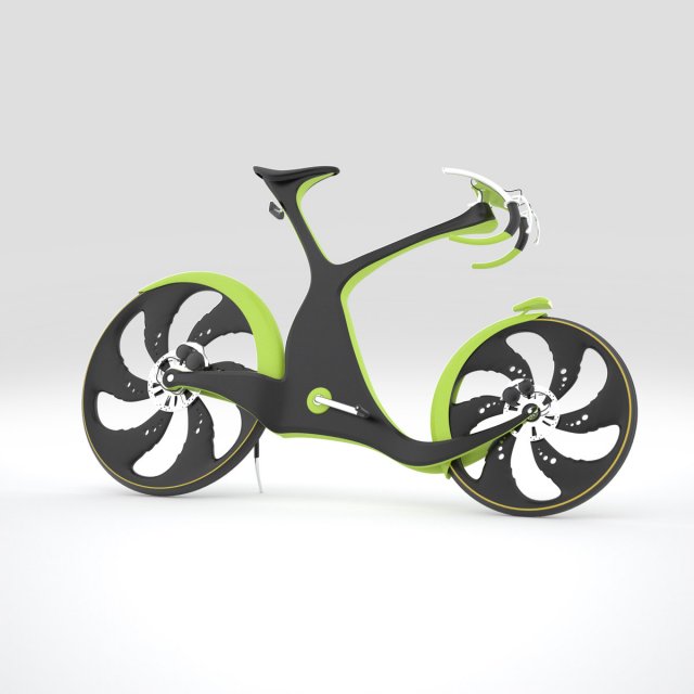 bicycle of future 3D Model .c4d .max .obj .3ds .fbx .stl .blend