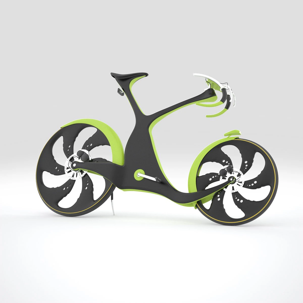 bicycle of future 3D Model .c4d .max .obj .3ds .fbx .stl .blend 