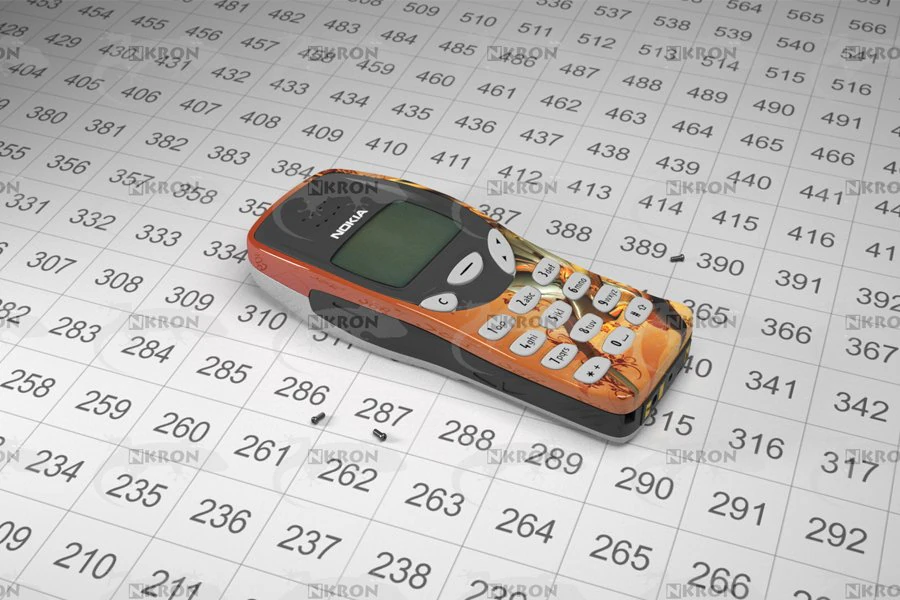 nokia 3210 3D Model .c4d .max .obj .3ds .fbx .stl .blend 