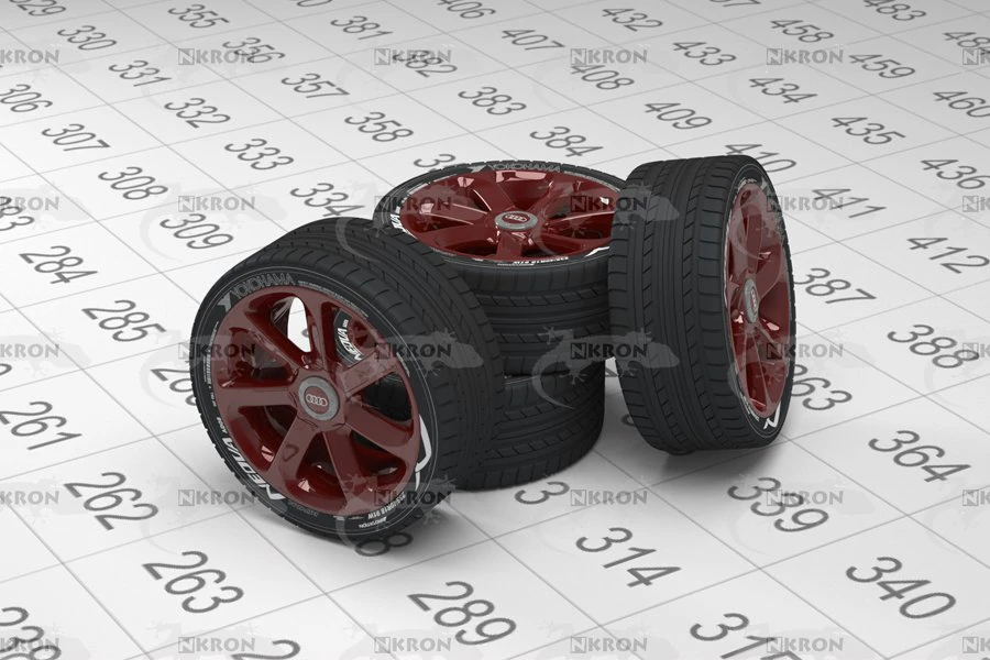 wheel audi 3D Model .c4d .max .obj .3ds .fbx .stl .blend 