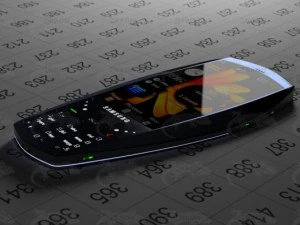 samsung tesla blue 3D Model