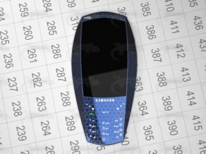 samsung tesla blue 3D Model