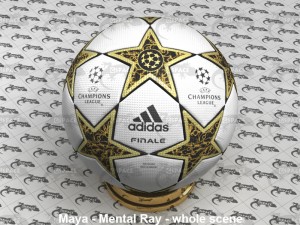 champions league ball 3D Model