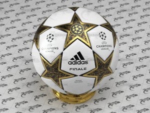 champions league ball Modello 3D