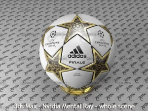 champions league ball 3D Model
