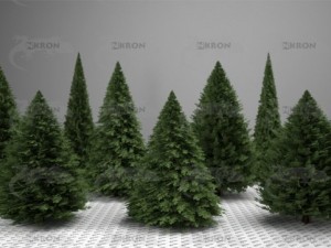 christmas tree collection Modello 3D