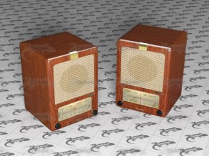 old radio Modèle 3D