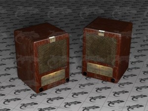 old radio Modèle 3D
