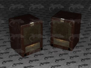 old radio Modèle 3D