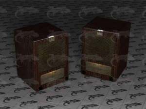 old radio 3D Model