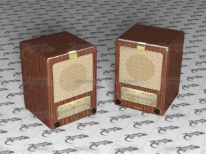 old radio Modèle 3D