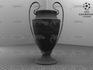 champions league cup uefa Modello 3D