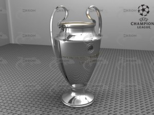 champions league cup uefa Modello 3D