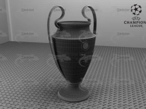 champions league cup uefa 3D Model