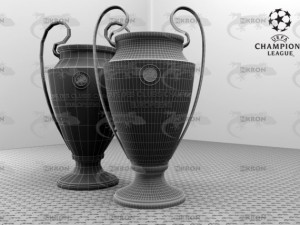 champions league cup uefa Modello 3D