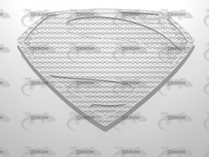 man of steel 2013 sign suit texture 3D Model