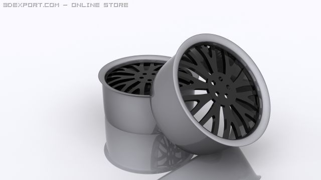 custom rims Modello 3D .c4d .max .obj .3ds .fbx .stl .blend 