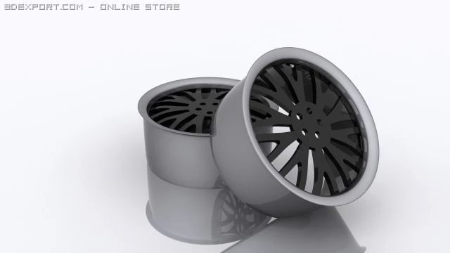 individuelle Felgen 3D Modell .c4d .max .obj .3ds .fbx .stl .blend 