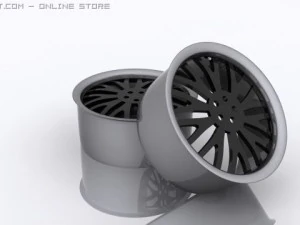 custom rims 3D Model