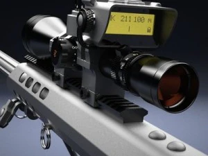 sniper rifle barret m95 3D Model