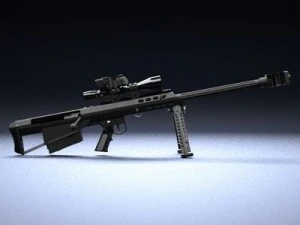 sniper rifle barret m95 3D Model