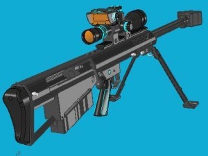 sniper rifle barret m95 Model 3D