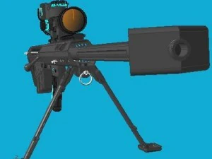 sniper rifle barret m95 3D Model