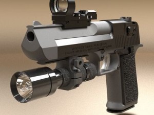 desert eagle pistol 1 3D Model