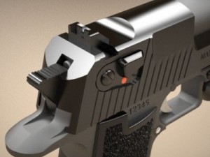 desert eagle pistol 1 3D Model