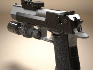desert eagle pistol 1 3D Model