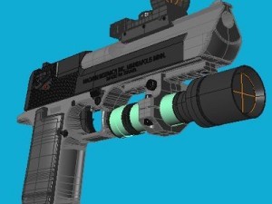 desert eagle pistol 1 3D Model