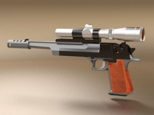 desert eagle pistol 2 Modèle 3D