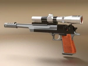 desert eagle pistol 2 3D Model