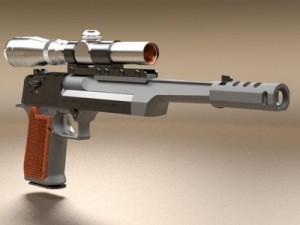 desert eagle pistol 2 Modèle 3D
