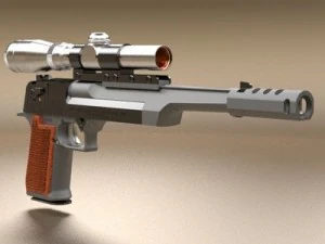 desert eagle pistol 2 3D Model